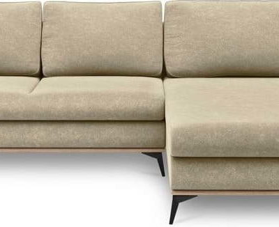 Béžová rozkládací rohová pohovka Windsor & Co Sofas Planet