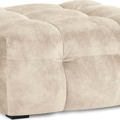 Béžový sametový puf Windsor & Co Sofas Vesta