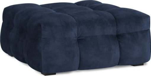 Modrý sametový puf Windsor & Co Sofas Vesta