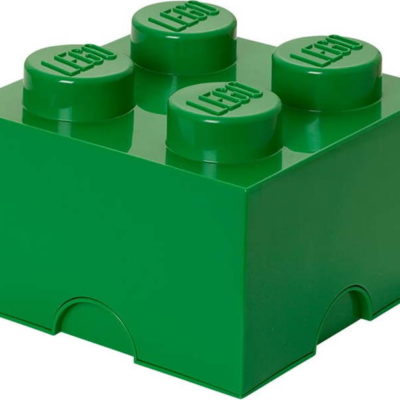 Zelený úložný box čtverec LEGO®