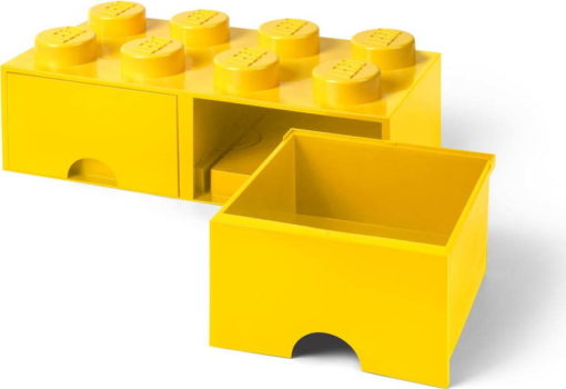 Žlutý úložný box se dvěma šuplíky LEGO®