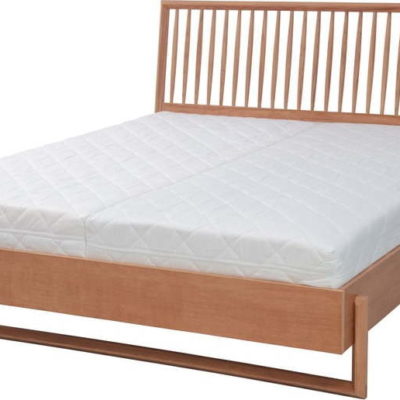 Dvoulůžková postel z dubového dřeva Ragaba Diamond