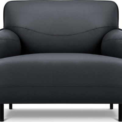 Modré kožené křeslo Windsor & Co Sofas Neso