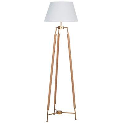 Dubová stojací lampa Bizzotto Elinor 166 cm