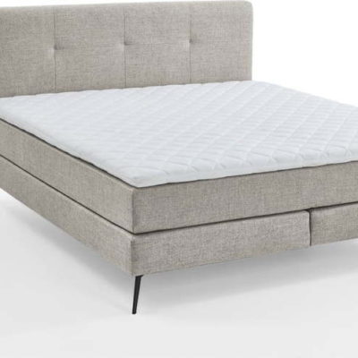 Světle šedá boxspring postel 180x200 cm Jona - Meise Möbel