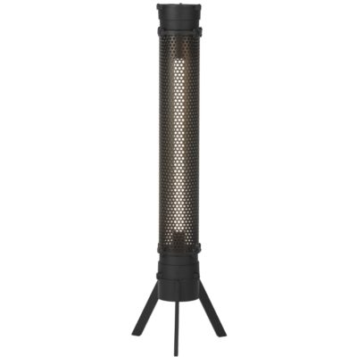 Černá kovová stojací lampa LABEL51 Tube 93 cm