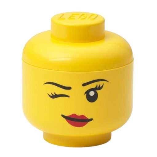 Žlutý úložný box ve tvaru hlavy LEGO® Whinky 24 cm