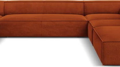 Oranžová rohová pohovka (pravý roh) Madame – Windsor & Co Sofas