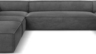 Šedá rohová pohovka (levý roh) Madame – Windsor & Co Sofas