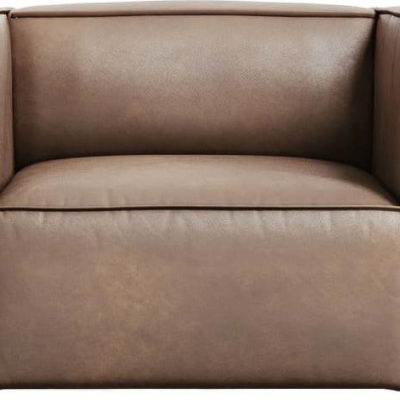 Světle hnědé kožené křeslo Madame – Windsor & Co Sofas