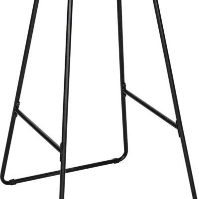 Černá/přírodní bambusová barová židle 70 cm Loft – Wenko