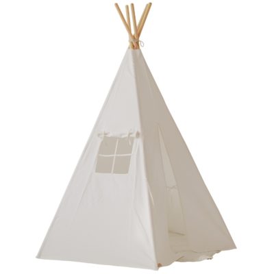 Moi Mili Bílý lněný teepee stan Apache 170 x 130 cm