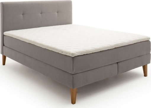 Světle šedá boxspring postel 180x200 cm Stockholm – Meise Möbel