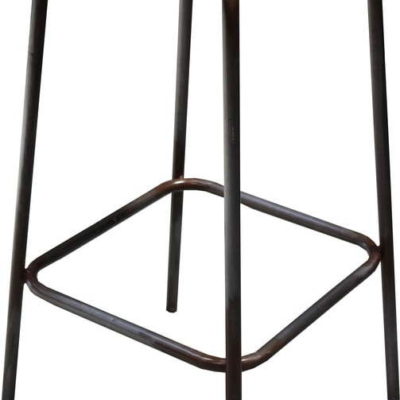 Černobílá barová židle z mangového dřeva Industrial – Antic Line