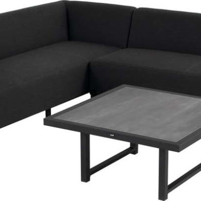 Šedý zahradní lounge set pro 4 Dion – Hartman