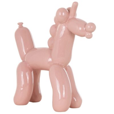 Růžová soška Richmond Balloonicorn 22 cm