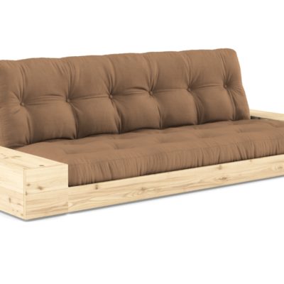 Světle hnědá dvoumístná rozkládací pohovka Karup Design Base 244 cm