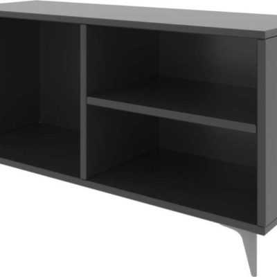 Antracitový TV stolek 100x54 cm Zisino – Kalune Design