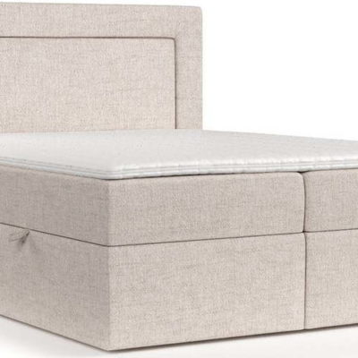 Béžová boxspring postel s úložným prostorem 180x200 cm Imagine – Maison de Rêve