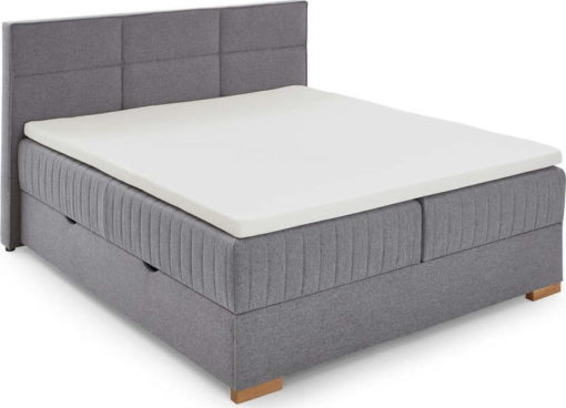 Šedá boxspring postel s úložným prostorem 160x200 cm Tambo – Meise Möbel