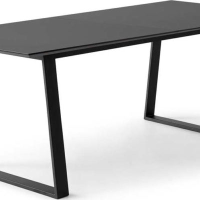 Černý rozkládací jídelní stůl s černou deskou 100x210 cm Meza – Hammel Furniture