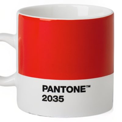 Červený porcelánový hrnek Pantone Red 2035 120 ml