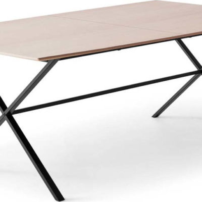 Rozkládací jídelní stůl s deskou v dubovém dekoru v přírodní barvě 90x165 cm Meza – Hammel Furniture