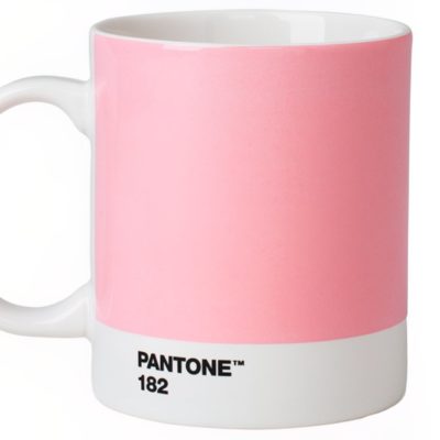 Světle růžový porcelánový hrnek Pantone Light Pink 182 375 ml