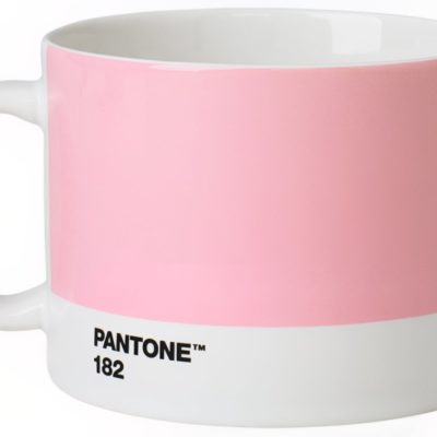 Světle růžový porcelánový hrnek Pantone Light Pink 182 475 ml