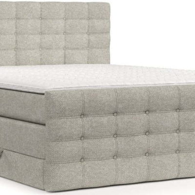 Béžová boxspring postel s úložným prostorem 180x200 cm Blend – Maison de Rêve